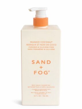 Sand + Fog Mango Coconut Body Wash — Cream with Orange Accents
